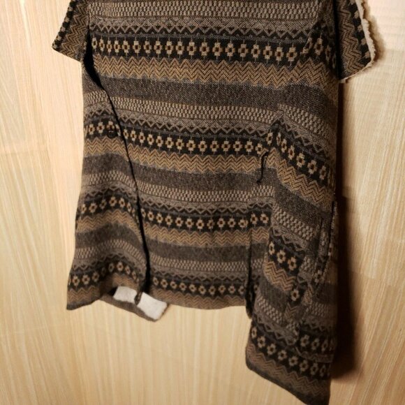 Jolt Wool Blend Blanket Vest Faux Sherpa Collar - Picture 5 of 8